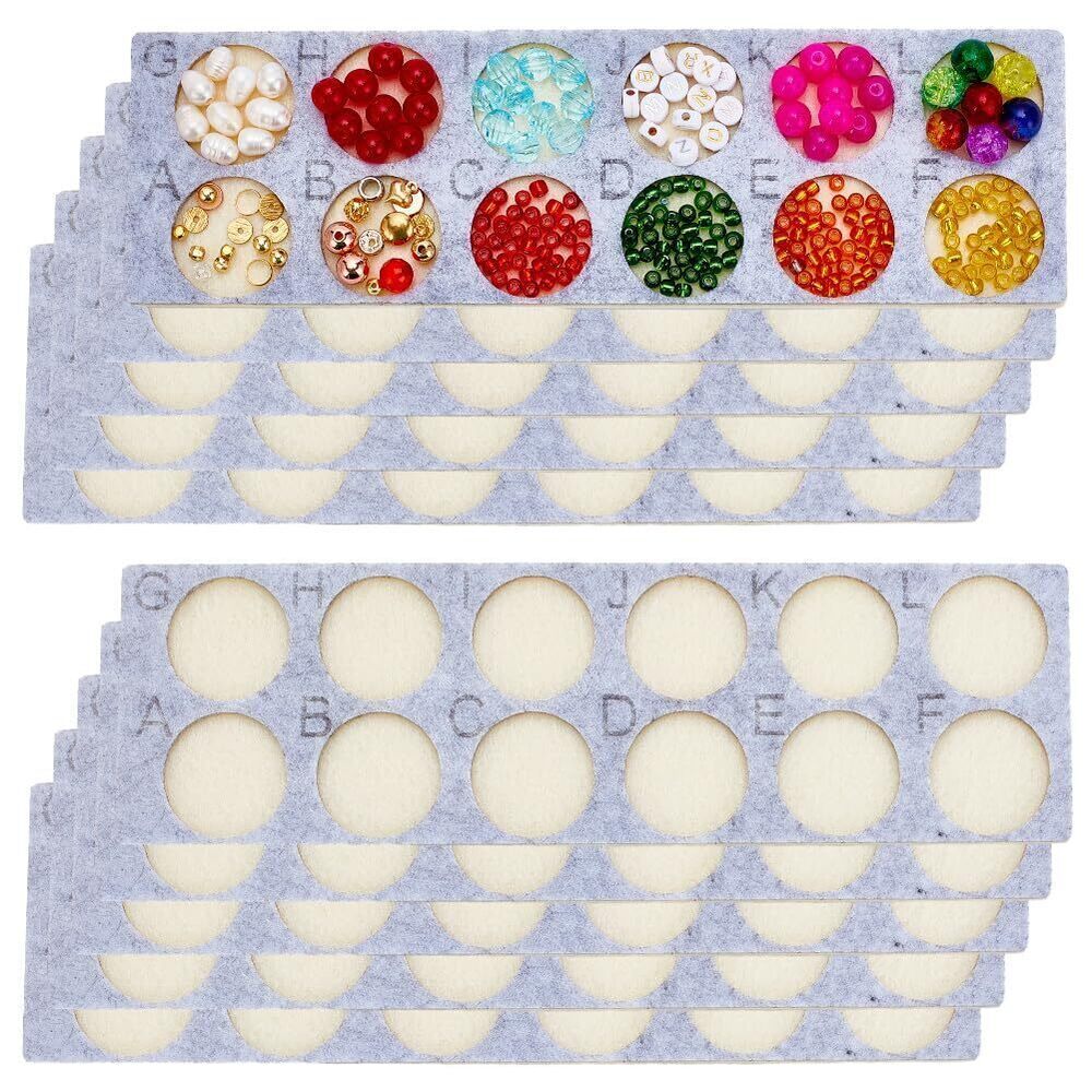 8792 10pcs Bead Mat Beading Boards Bead Design Trays Felt Jewelry Bracelet